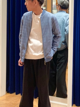 「NOLLEY'S LIGHT（ノーリーズライト）のアイテム」を使った、マツミヤさん（メンズ・178cm）の冬コーディネート