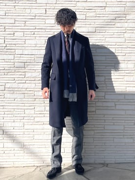 日高さん(メンズ・180cm)の冬コーディネート