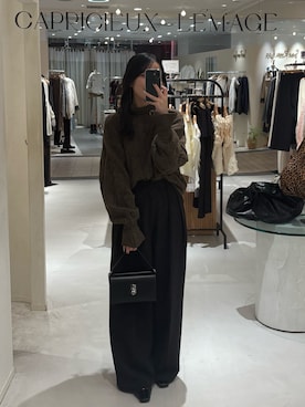 「CAPRICIEUX LE'MAGE（カプリシューレマージュ）のアイテム（パンプス）」を使った、miolemageさん（レディース・163cm）の秋コーディネート