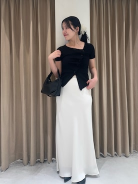 「CAPRICIEUX LE'MAGE（カプリシューレマージュ）のアイテム」を使った、miolemageさん（レディース・163cm）の夏コーディネート