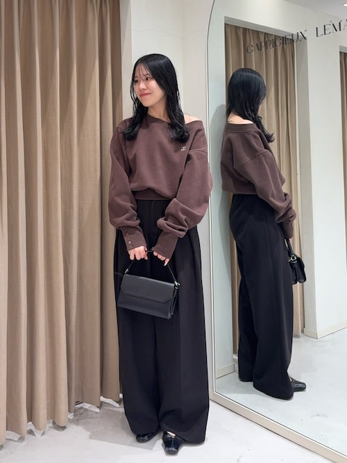 スクエアステッチフラットシューズ（パンプス）｜CAPRICIEUX LE'MAGE