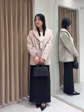 「アイテム（パンプス）」を使った、miolemageさん（レディース・163cm）の冬コーディネート