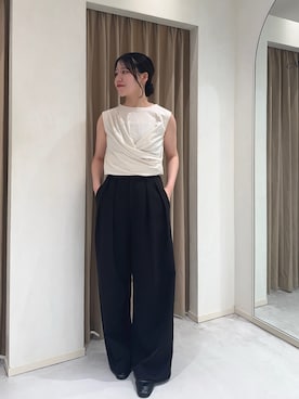 「デザイントップス」｜miolemageさん（レディース・163cm）の夏コーディネート