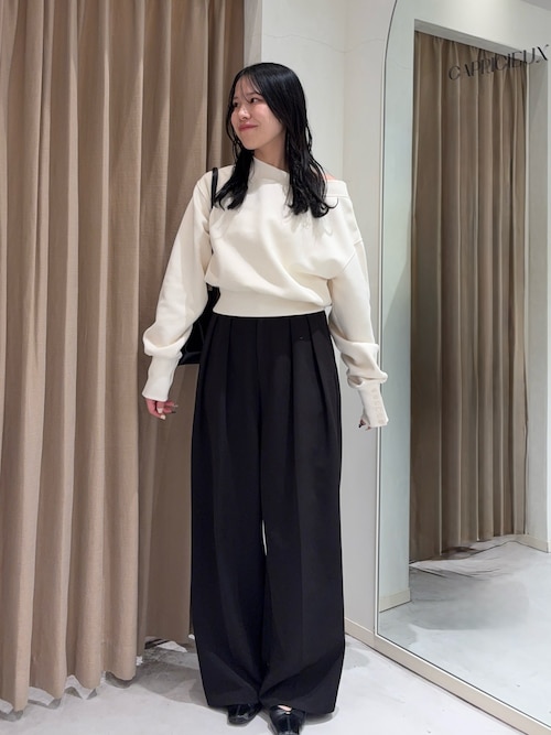 スクエアステッチフラットシューズ（パンプス）｜CAPRICIEUX LE'MAGE