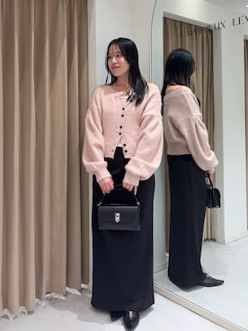 「ピンクニット」｜miolemageさん（レディース・163cm）の秋コーディネート