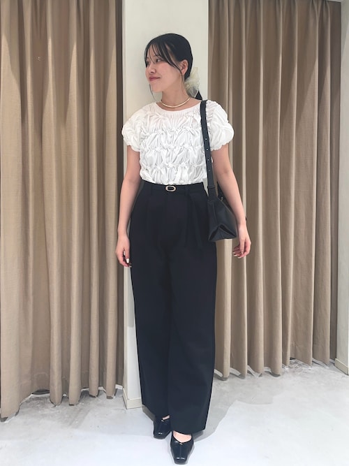 セール】【新色追加/全骨格◎】シャーリングホイップTシャツ（T