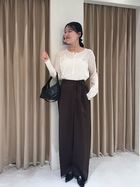 「CAPRICIEUX LE'MAGE（カプリシューレマージュ）のアイテム」を使った、miolemageさん（レディース・163cm）の夏コーディネート