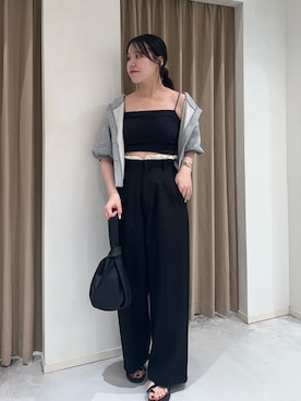 「アイテム（ハンドバッグ）」を使った、miolemageさん（レディース・163cm）の夏コーディネート