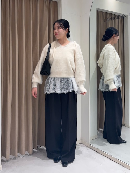 スクエアステッチフラットシューズ（パンプス）｜CAPRICIEUX LE'MAGE