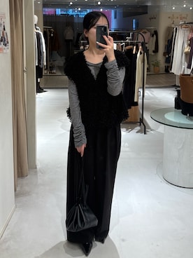 「スラックスパンツ」｜miolemageさん（レディース・163cm）の秋コーディネート