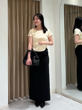 「CAPRICIEUX LE'MAGE（カプリシューレマージュ）のアイテム（スカート）」を使った、miolemageさん（レディース・163cm）の夏コーディネート