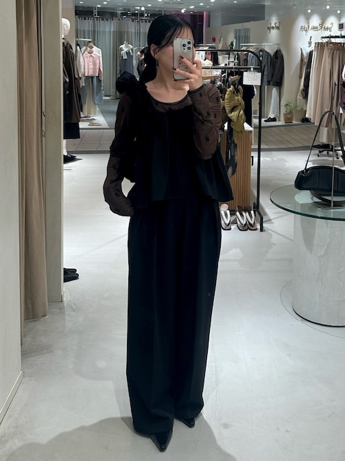 前後2WAY】2WAYモノグラムシアーTシャツ（Tシャツ/カットソー