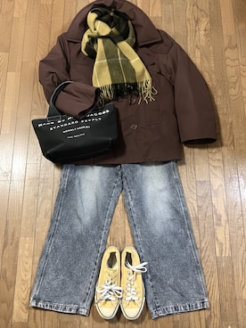 「classicalelf（クラシカルエルフ）のアイテム（パンツ）」を使った、gashさん（レディース・157cm）の冬コーディネート