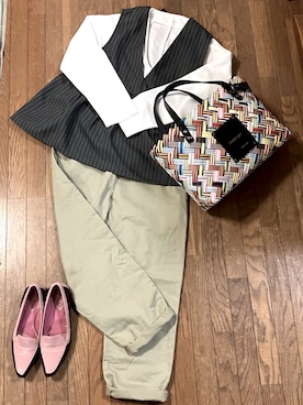 「coca（coca）（コカ）のアイテム（トップス）」を使った、gashさん（レディース・157cm）の春コーディネート