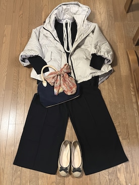 「coca（coca）（コカ）のアイテム（パンツ）」を使った、gashさん（レディース・157cm）の冬コーディネート