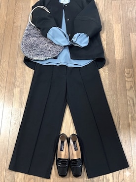 「coca（coca）（コカ）のアイテム（パンツ）」を使った、gashさん（レディース・157cm）の春コーディネート