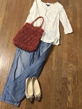 「Eddie Bauer（エディーバウアー）のアイテム」を使った、gashさん（レディース・157cm）の夏コーディネート