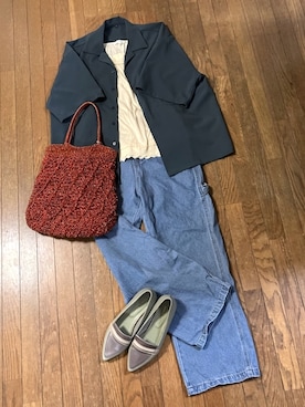「classicalelf（クラシカルエルフ）のアイテム（パンツ）」を使った、gashさん（レディース・157cm）の秋コーディネート