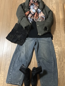 「coca（coca）（コカ）のアイテム」を使った、gashさん（レディース・157cm）の冬コーディネート