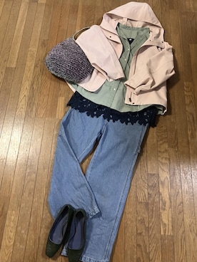 「ANTEPRIMA（アンテプリマ）のアイテム（ショルダーバッグ）」を使った、gashさん（レディース・157cm）の春コーディネート