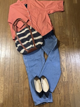 「classicalelf（クラシカルエルフ）のアイテム（パンツ）」を使った、gashさん（レディース・157cm）の夏コーディネート