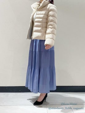 「STRAWBERRY-FIELDS（ストロベリーフィールズ）のアイテム」を使った、ARISAさん（レディース・156cm）の冬コーディネート