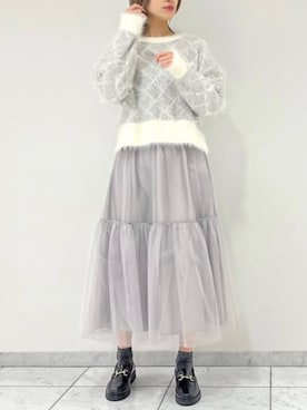 「STRAWBERRY-FIELDS（ストロベリーフィールズ）のアイテム」を使った、ARISAさん（レディース・163cm）の冬コーディネート