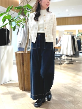 「STRAWBERRY-FIELDS（ストロベリーフィールズ）のアイテム」を使った、ARISAさん（レディース・160cm）の冬コーディネート