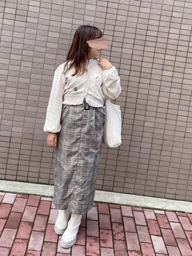 「axes femme POETIQUE（アクシーズファムポエティック）のアイテム（トップス）」を使った、fu0827さん（レディース・150cm）の秋コーディネート