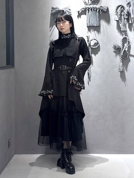 「HARE（ハレ）のアイテム（メガネ）」を使った、hisaさん（レディース・152cm）の秋コーディネート