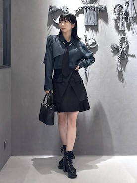 「ミニスカート」｜hisaさん（レディース・152cm・20代）の秋コーディネート