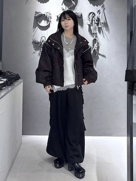 「HARE（ハレ）のアイテム（ジャケット/アウター）」を使った、hisaさん（レディース・152cm）の秋コーディネート