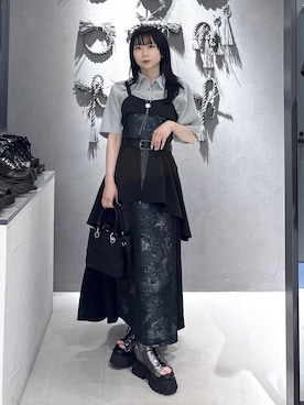 「HARE（ハレ）のアイテム（バッグ）」を使った、hisaさん（レディース・152cm）の春コーディネート