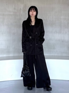 「HARE（ハレ）のZIPキンチャクBAG(HARE)（ショルダーバッグ）」を使った、hisaさん（レディース・152cm）の夏コーディネート