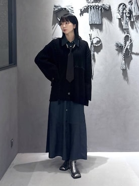 「アイテム（ブーツ、シルバー系）」を使った、hisaさん（レディース・152cm）の秋コーディネート