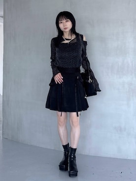 「HARE（ハレ）の2WAYバケットBAG(HARE)（ショルダーバッグ）」を使った、hisaさん（レディース・152cm）の夏コーディネート