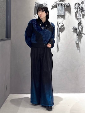 「アイテム（ブローチ/コサージュ）」を使った、hisaさん（レディース・152cm）の秋コーディネート