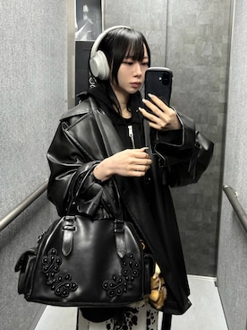 「HARE（ハレ）のアイテム（ジャケット/アウター）」を使った、hisaさん（レディース・152cm）の春コーディネート