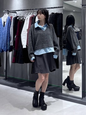 「HARE（ハレ）のアイテム（ハンドバッグ）」を使った、hisaさん（レディース・152cm）の秋コーディネート