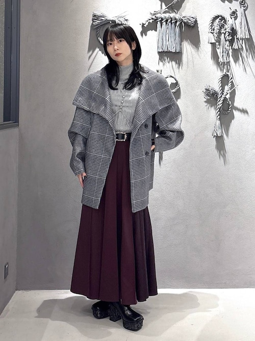 アシメジャガードプリーツスカート(HARE)（スカート）｜HARE（ハレ）の