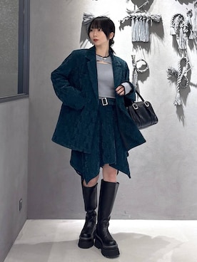 「アイテム（ボストンバッグ）」を使った、hisaさん（レディース・152cm・20代）の秋コーディネート