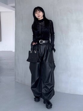 「HARE（ハレ）のアイテム（ベルト）」を使った、hisaさん（レディース・152cm）の夏コーディネート