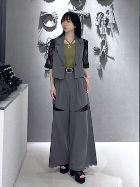 「HARE（ハレ）のアイテム（テーラードジャケット）」を使った、hisaさん（レディース・152cm）の春コーディネート