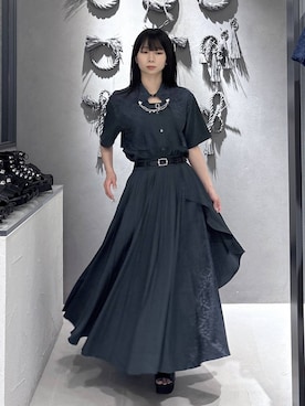 「HARE（ハレ）のアイテム（ベルト）」を使った、hisaさん（レディース・152cm）の夏コーディネート