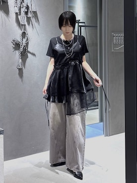 「HARE（ハレ）のアイテム（トップス）」を使った、hisaさん（レディース・152cm）の夏コーディネート