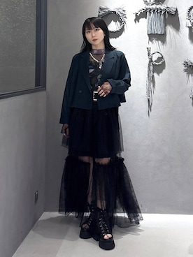 「アイテム（セットアップ）」を使った、hisaさん（レディース・152cm・20代）の夏コーディネート