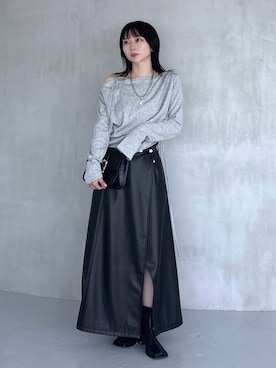 「HARE（ハレ）のアイテム（スカート）」を使った、hisaさん（レディース・152cm）の夏コーディネート