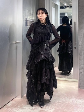 「新作」｜「アイテム（ブーツ）」を使った、hisaさん（レディース・152cm）の冬コーディネート