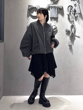 「アイテム（イヤリング）」を使った、hisaさん（レディース・152cm・20代）の秋コーディネート