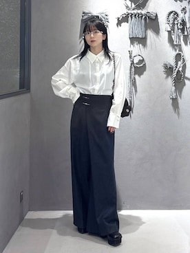 「アイテム（スラックス）」を使った、hisaさん（レディース・152cm・20代）の秋コーディネート